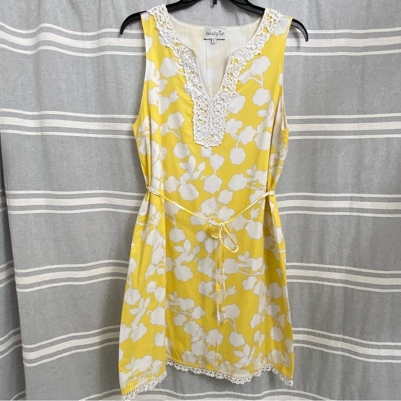MUD PIE / Cotton Bud Print Above the Knee Sleeveless Dress Size L - Picture 1 of 10
